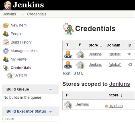jenkins credentials.